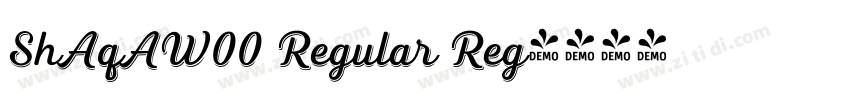 ShAqAW00 Regular Reg字体转换